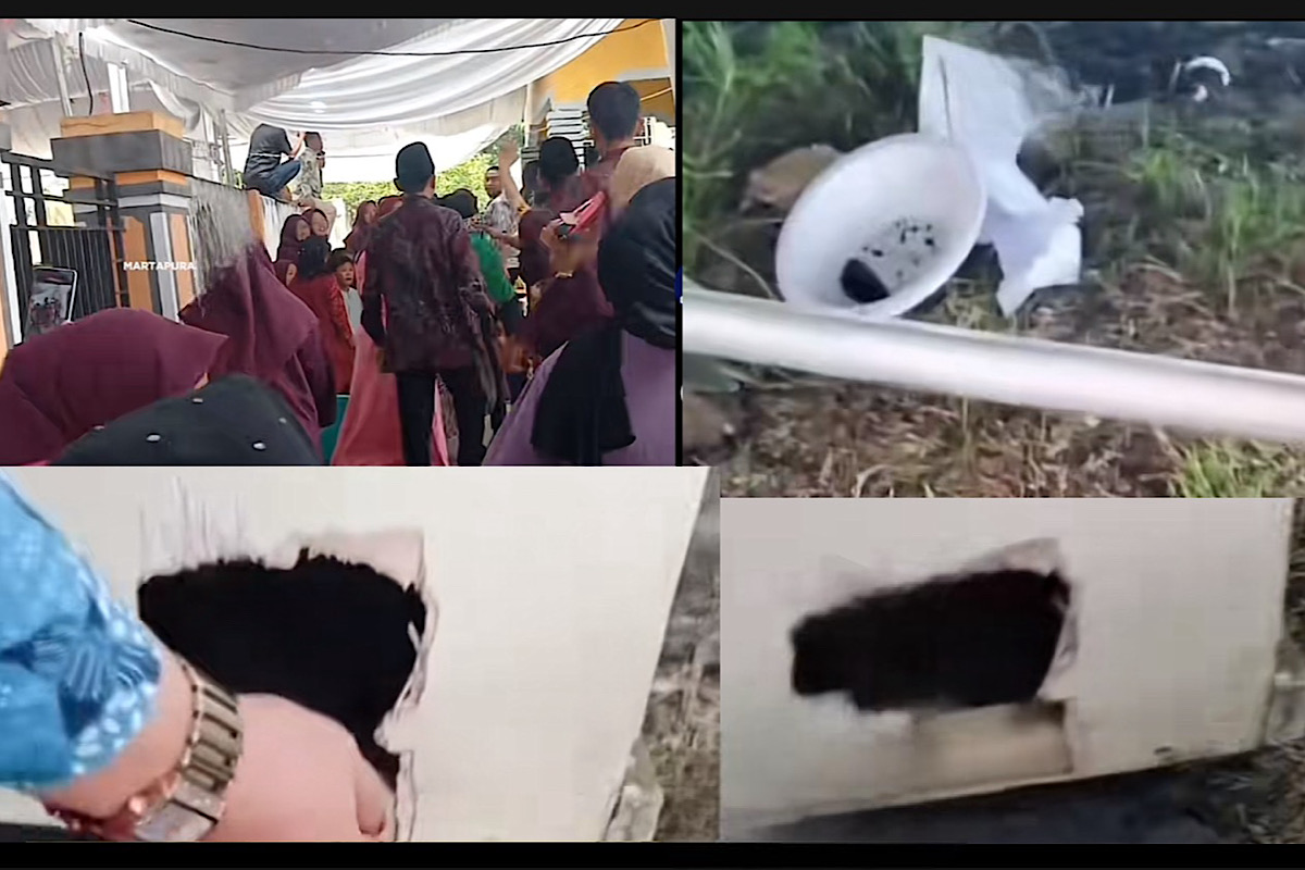 Detik-detik Pembobol Kotak Amplop Pengantin Ditangkap Tamu Undangan di OKU Timur