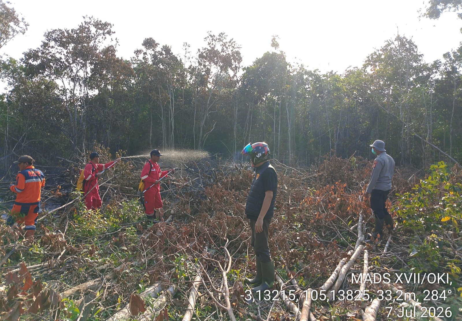 Terpantau Firespot dan Hot Spot di 2 Kecamatan di Kabupaten OKI