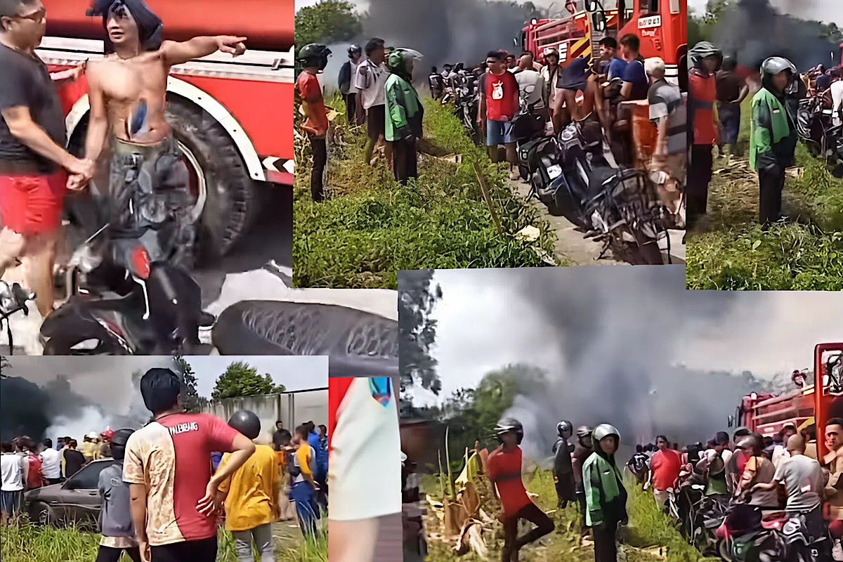 Pemadam Palembang Tiba di Kemang Manis Ternyata Info 65 Orang Sedang Bakar Sampah