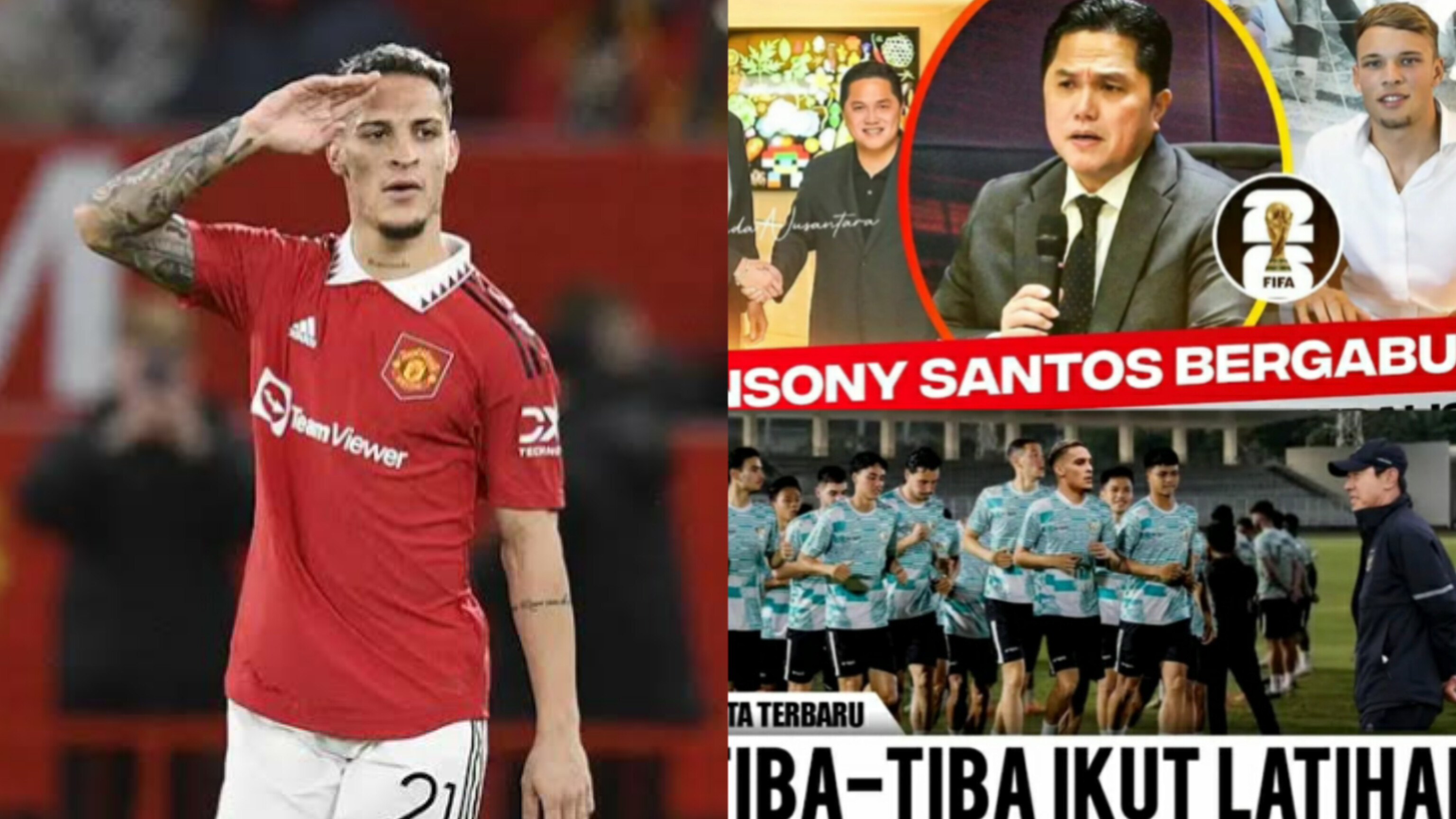 Dibeli Rp5 Triliun, Pemain MU Antonio Santos Resmi Gabung Timnas Indonesia di Piala Dunia 2026, Benarkah?