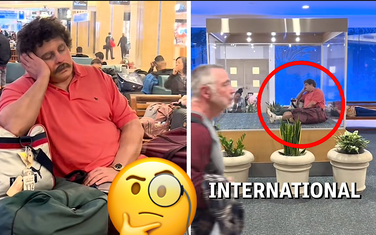 Misteri Patung Pria Tertidur di Bandara Orlando, Banyak Pertanyaan Siapa Dia? Sydney Ross: ‘Itulah Seni’