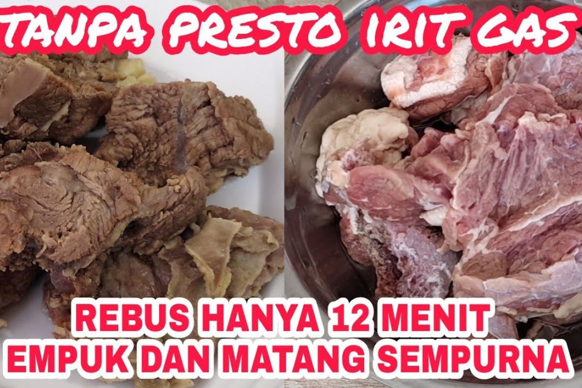 Begini Cara Merebus Daging Sapi Kurban agar Cepat Empuk, Meski Tanpa Presto