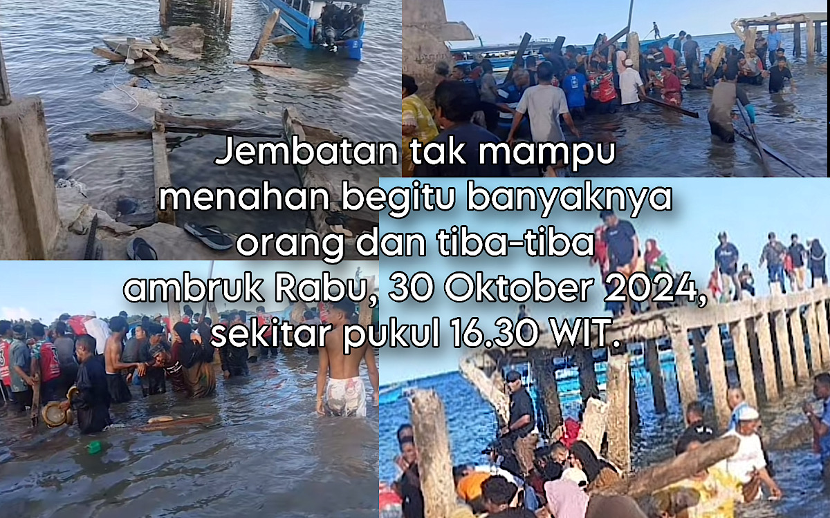 Tragedi Kampanye di Maluku Terjadi Lagi, Jembatan Roboh 8 Warga Meninggal Saat Sambut Rombongan Andi Munawir  