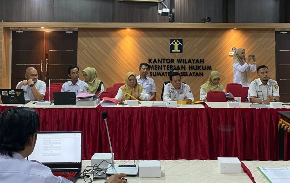 Dua Raperbup Muratara Diharmonisasi, Kemenkum Sumsel Pastikan Kepastian Hukum
