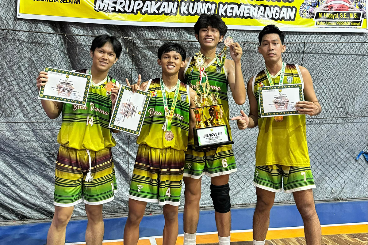 UBD Raih Juara 3 dalam Turnamen Basket Piala Pangdam II/Sriwijaya 2024