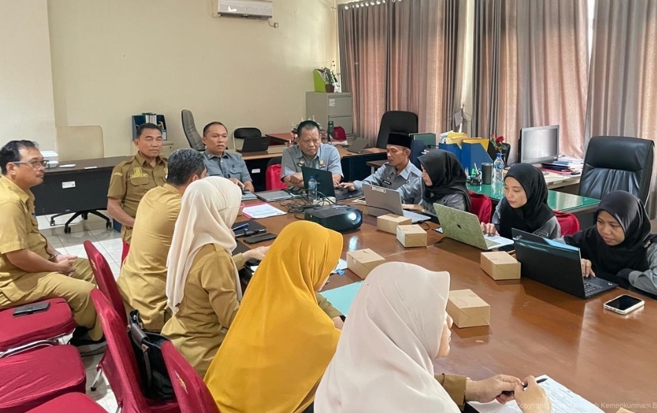 Kanwil Kemenkum Babel Harmonisasikan Ranperkada Renstra Pangkalpinang 2025–2029