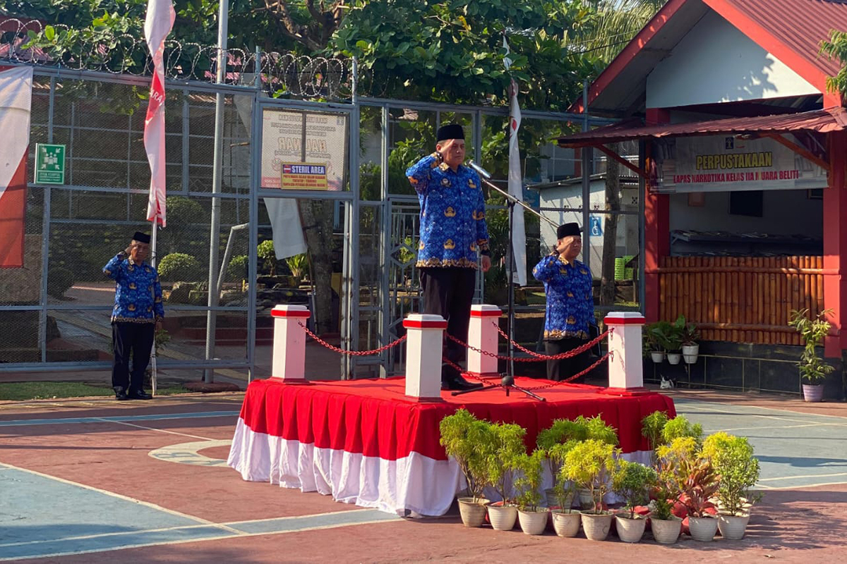 Semangat Indonesia Bersatu! Lapas Narkotika Muara Beliti Gelar Peringatan Sumpah Pemuda ke-96