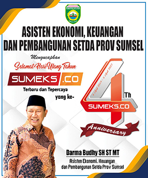 Asisten II Pemprov Sumsel Mengucapkan Selamat Ulang Tahun Sumeks.co ke 4 Tahun