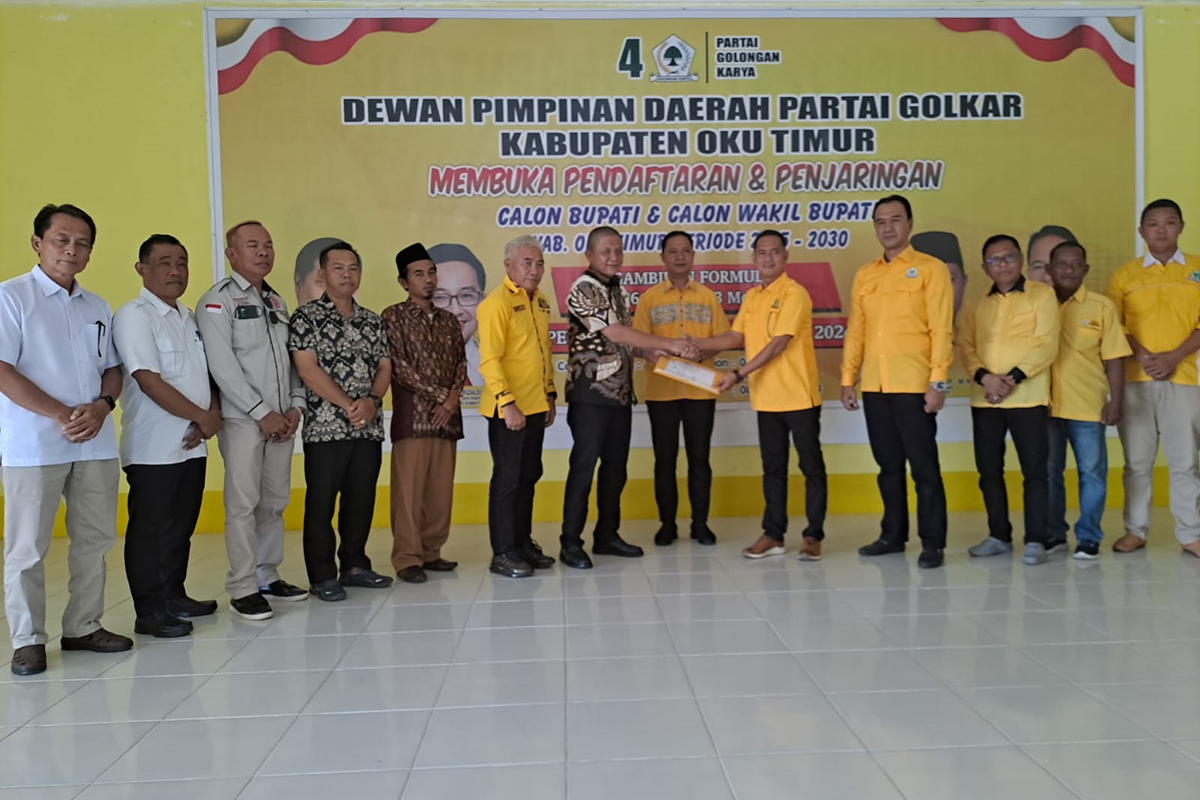 Daftar ke Golkar, Enos Berharap Diusung Menjadi Calon Bupati pada Pilkada OKU Timur 2024