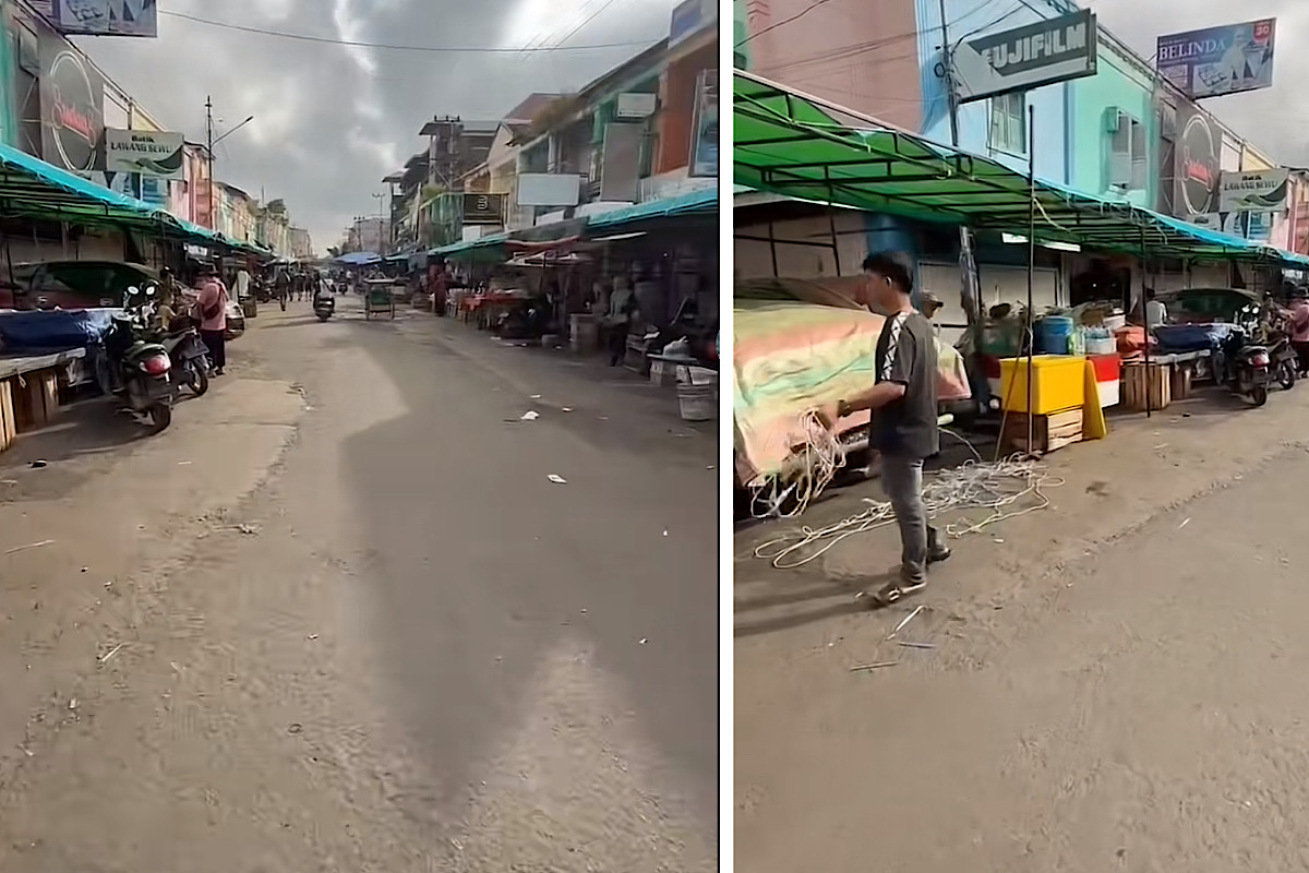 Pedagang Pasar 16 Dibikin Seragam, Lalulintas Mulai Lancar Semoga Bisa Bertahan Lama