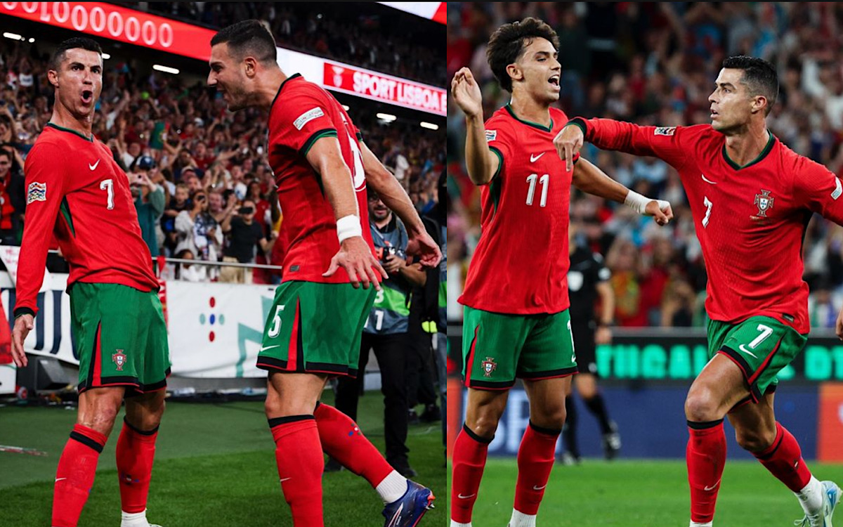 Lagi-lagi Ronaldo Cetak Gol Kemenangan Portugal vs Skotlandia, CR7 Memang Pemain Tua Tapi OTW Rekor 1000 Gol