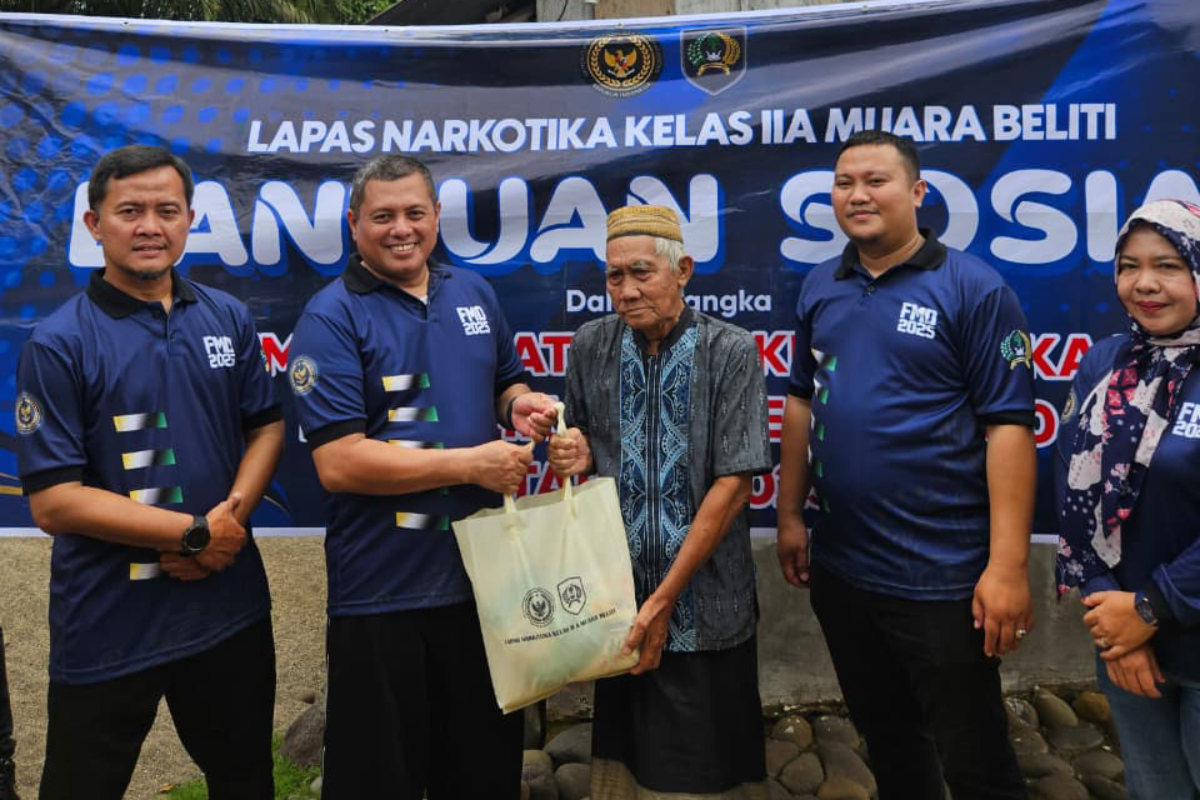 Lapas Narkotika Muara Beliti Gelar Bakti Sosial Sambut HUT RI ke-80