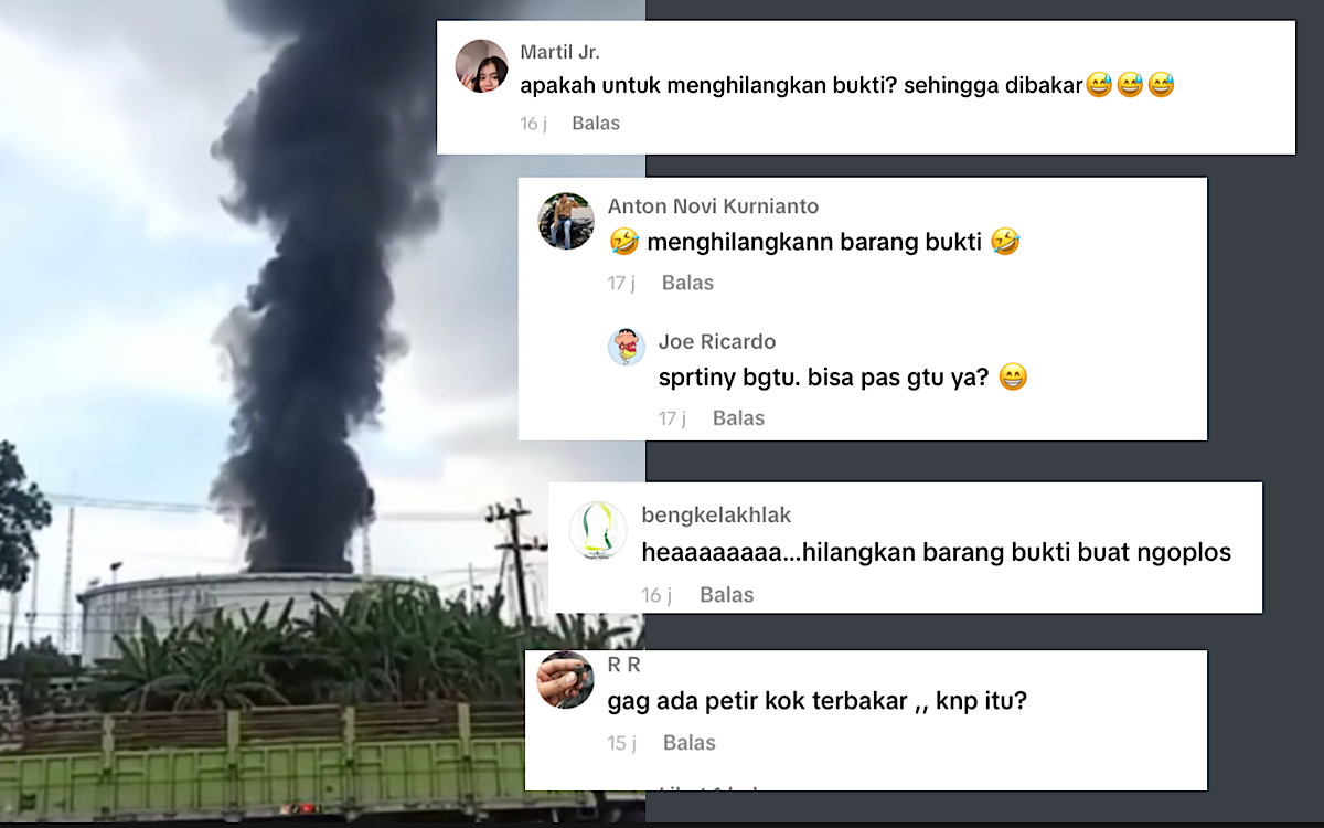 Kilang Minyak Pertamina Cilacap Jateng Terbakar, Komen Netizen Bikin Salfok: ‘Hilangkan Barang Buktikah?’