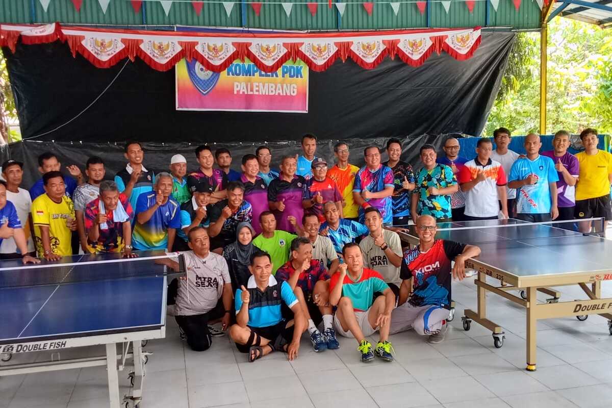 4 Klub  Tenis Meja Palembang Ikuti Pertandingan Persahabatan di PTM PDK 