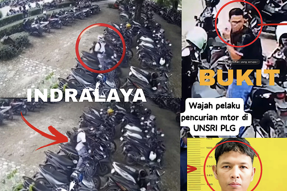Setelah Kampus Bukit Giliran Maling Motor Beraksi di Unsri Indralaya, Kabarnya  Sudah 4 Motor Digasak