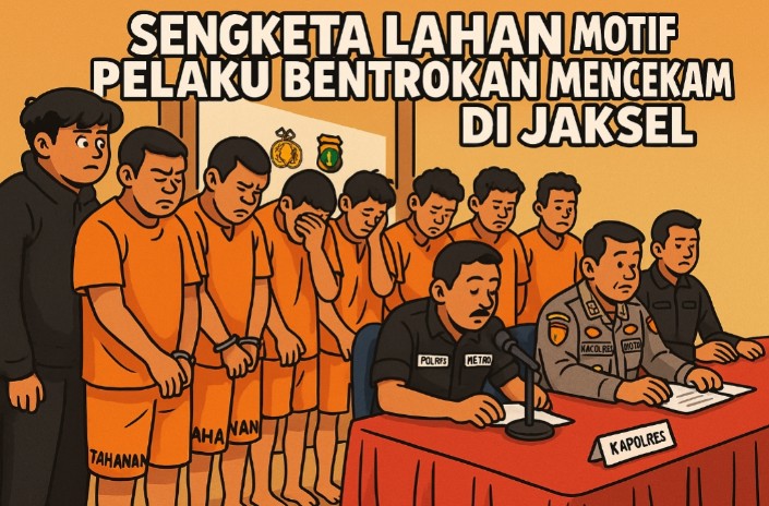 Konflik Agraria Jadi Motif 10 Tersangka Bentrokan Dua Kelompok Mencekam di Jakarta Selatan