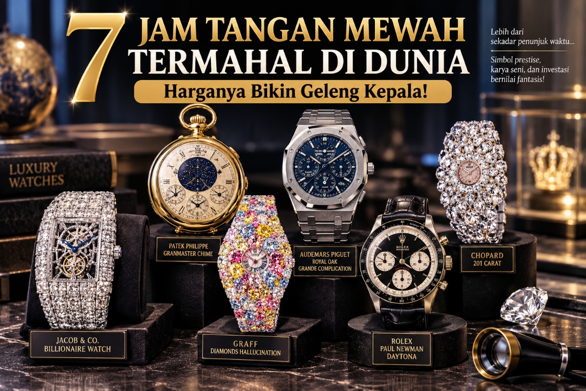 7 Jam Tangan Mewah Termahal di Dunia, Harganya Bikin Geleng Kepala