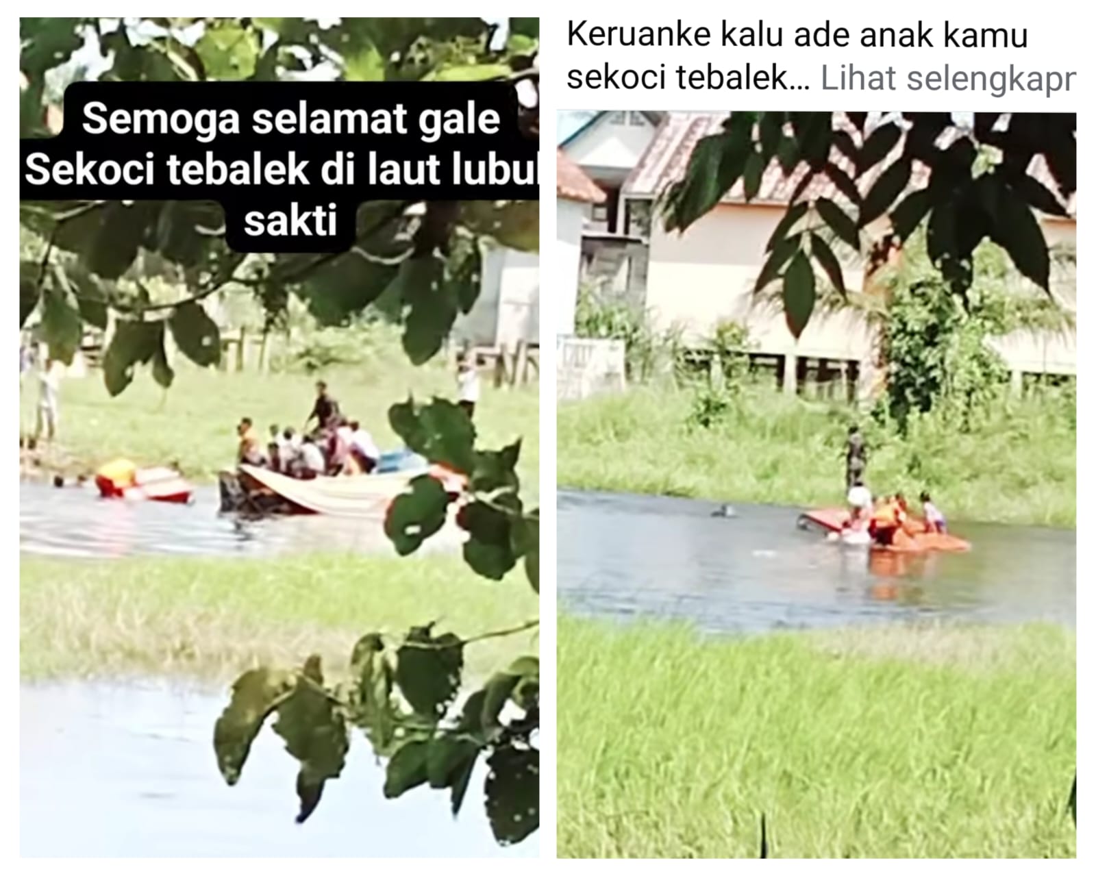 Speedboat Terbalik Saat Ramaikan Wisata Air di Ogan Ilir, 9 Penumpang dan 1 Sopir Tercebur ke Sungai