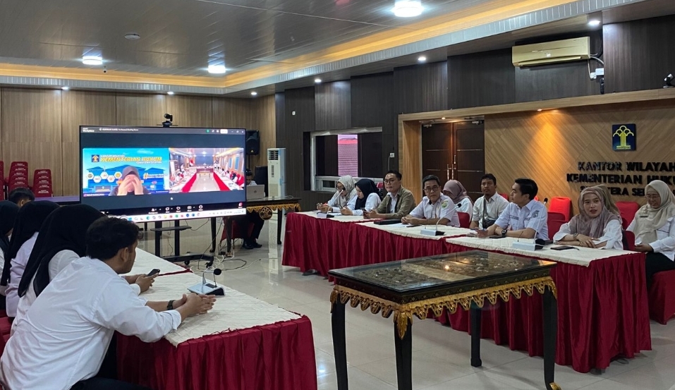 Kanwil Kemenkum Sumsel Harmonisasikan Tiga Raperbup Strategis Banyuasin