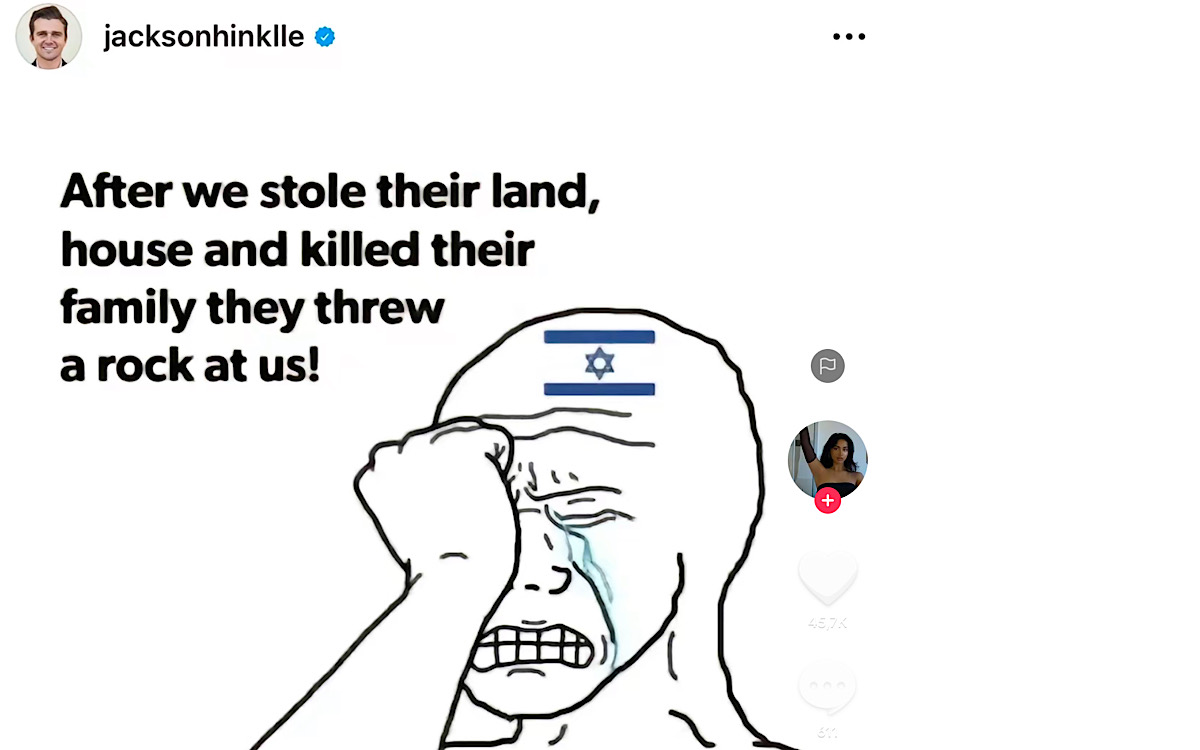 Ini Beberapa Satir Pakar Politik Amerika Serikat Jackson Hinkle yang Bikin Israel Makin Meradang