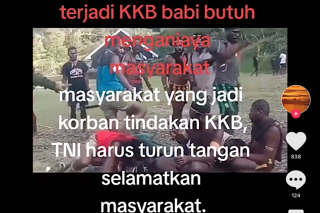 Viral Video KKB Aniaya Warga Papua di Lapangan Intan Jaya, Netizen: HAM Lagi Tidur Nyenyak Jangan Dipanggil! 
