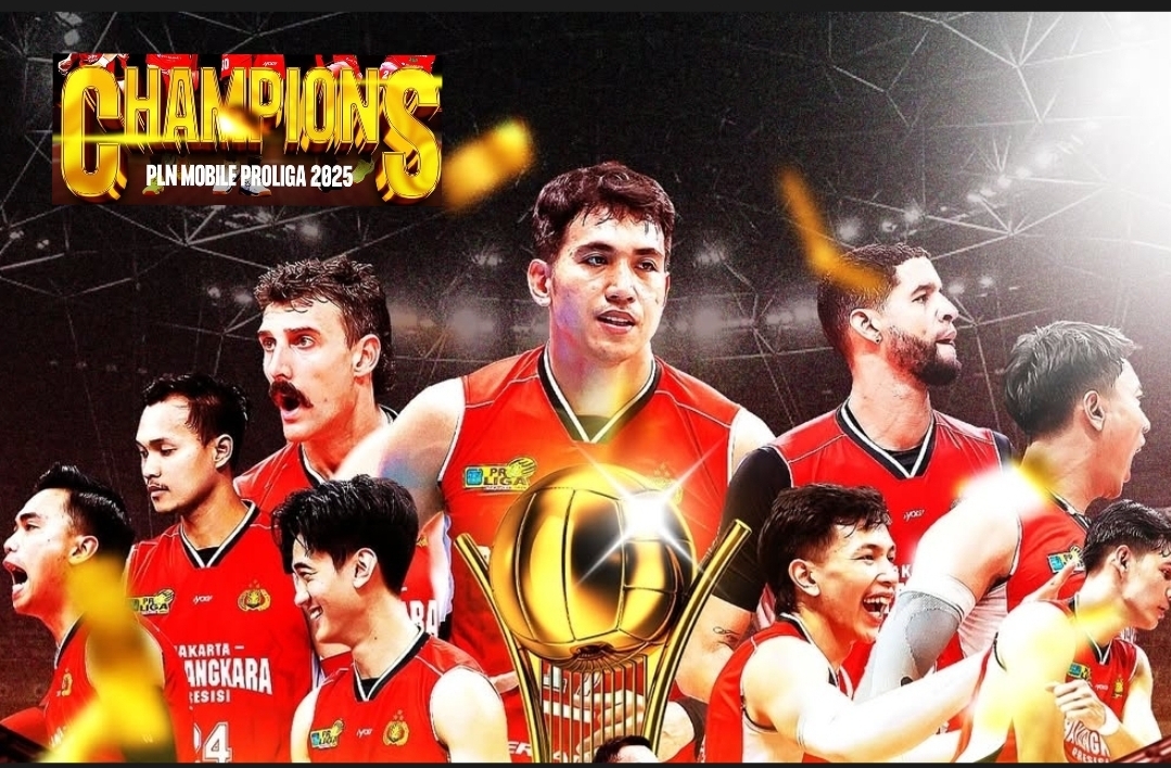 AJAIB, Jakarta Bhayangkara Presisi Juara Proliga 2025, Comeback Dramatis Usai Tertinggal 2 Set