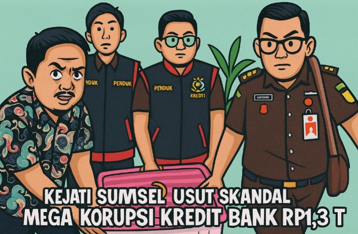 Kejati Sumsel Sita Dokumen Penting dari 4 Lokasi Terkait Skandal Korupsi Kredit Bank BUMN Rp1,3 T