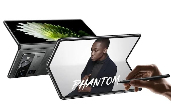 Tecno Phantom V Fold2 Ditenagai Chipset Dimensity 9000+ dengan Tampilan Desain Futuristik 