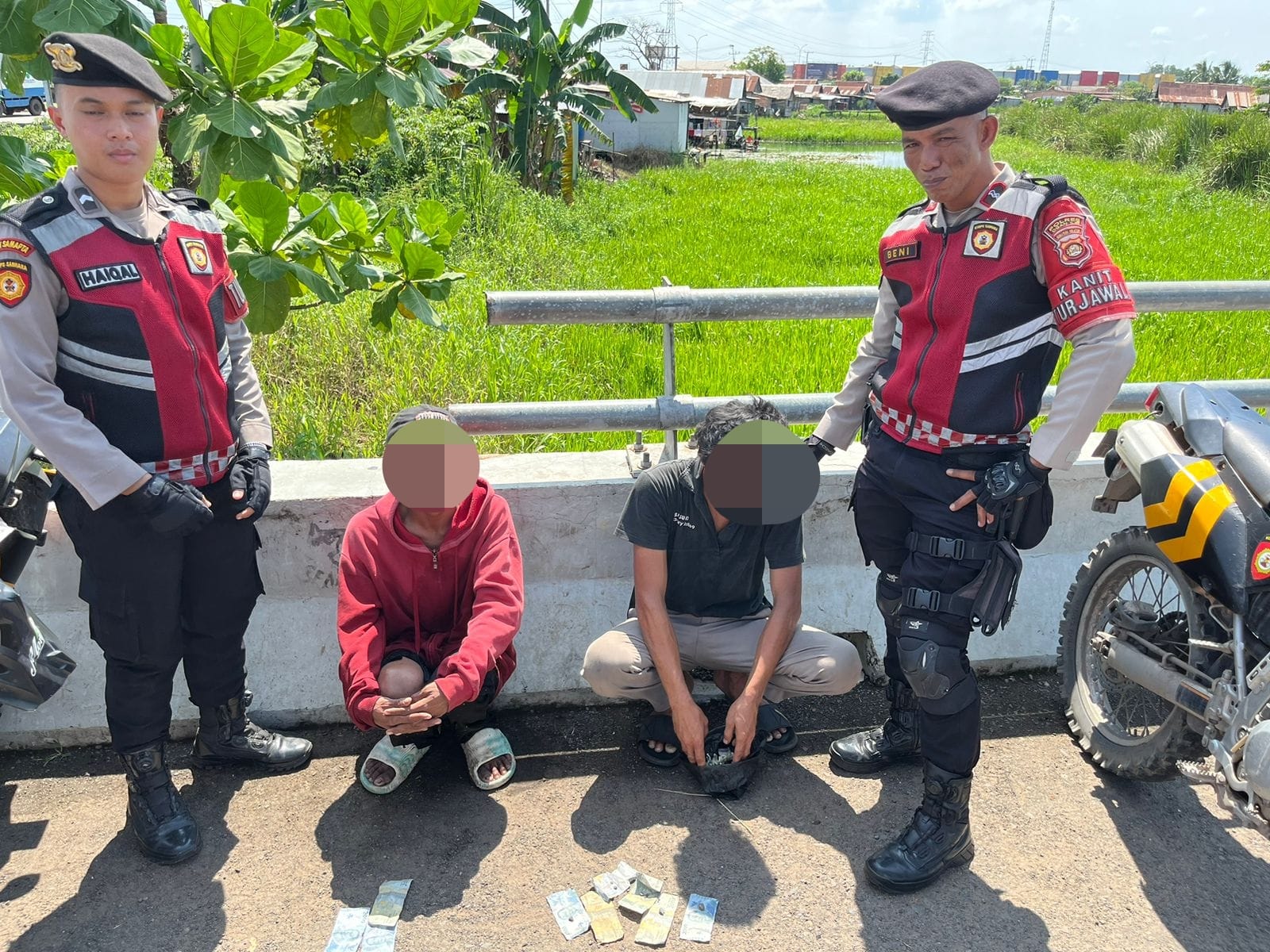 Ciptakan Kondusifitas Wilayah, Sat Samapta Polres Ogan Ilir Amankan Terduga Pelaku Pungli di Pintu Tol