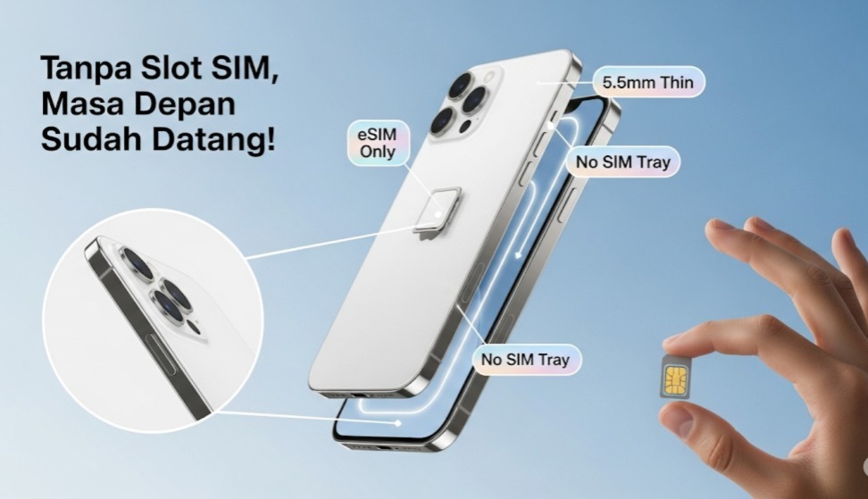iPhone 17 Air Resmi Gunakan eSIM? Gak Ada Slot SIM Fisik Sama Sekali, Siap-siap Kaget!
