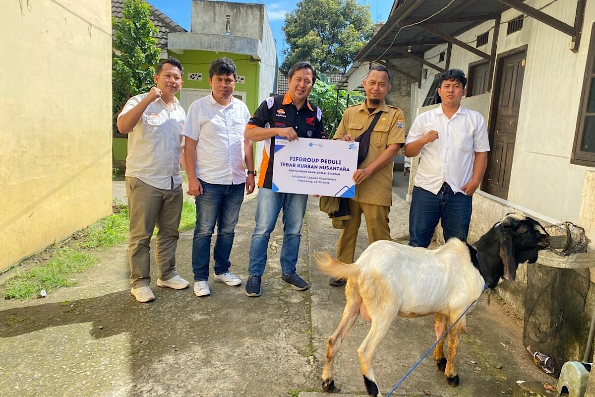Rayakan Idul Adha 1447 H, FIFGROUP Cabang Palembang Berbagi Hewan Kurban untuk Masyarakat di  Palembang