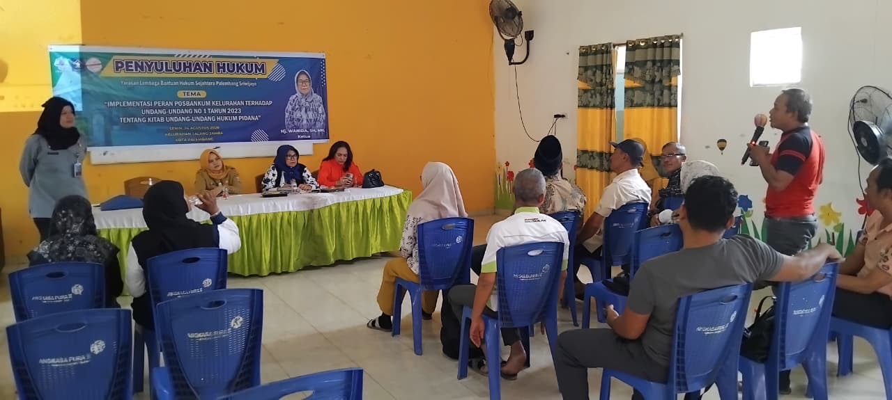 Kemenkum Sumsel Perkuat Kesadaran Hukum Masyarakat di Talang Jambe