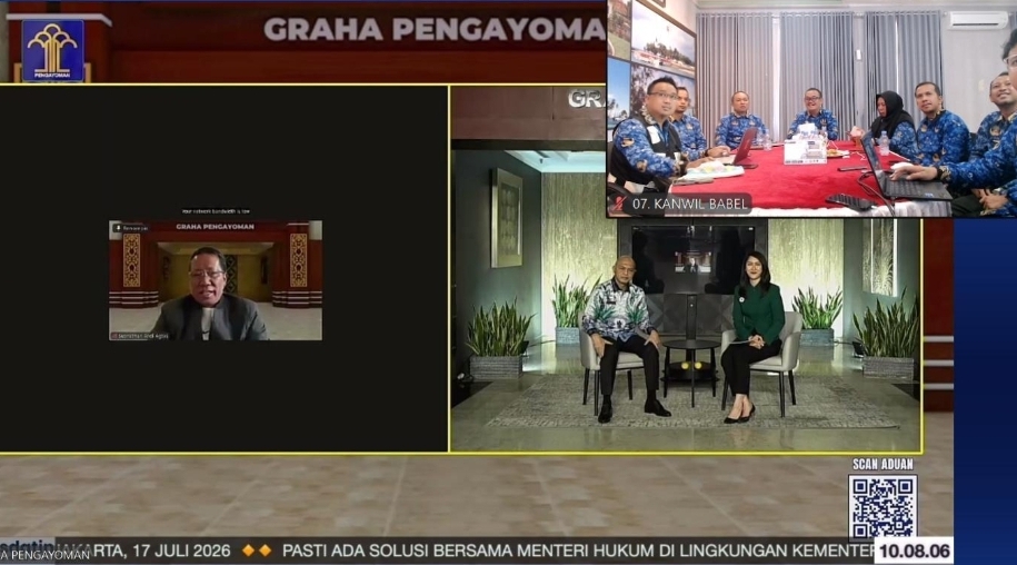 Tak Ada Aduan yang Diabaikan, Kanwil Kemenkum Babel Ikuti Forum 'PASTI ADA SOLUSI' Episode 7