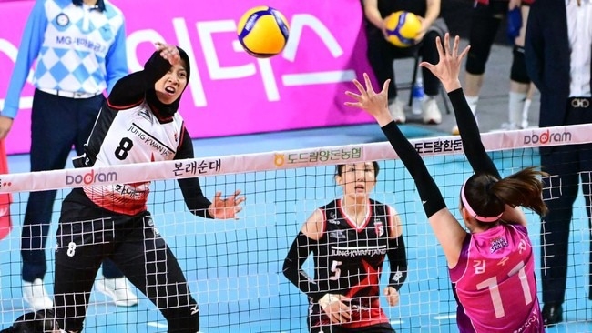 Korea V-League 2023 : Red Sparks Lawan Peppers Savings, Duel Seru Tersaji Antar Top Skor Megawati vs Yaasmeen