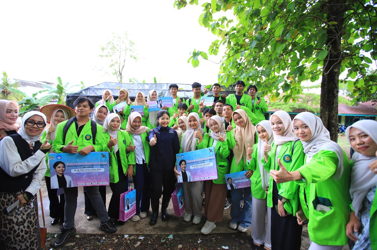 Serahkan Beasiswa KIP, dr Ratu Kunjungi Kebun GSMP Stiper Sriwigama