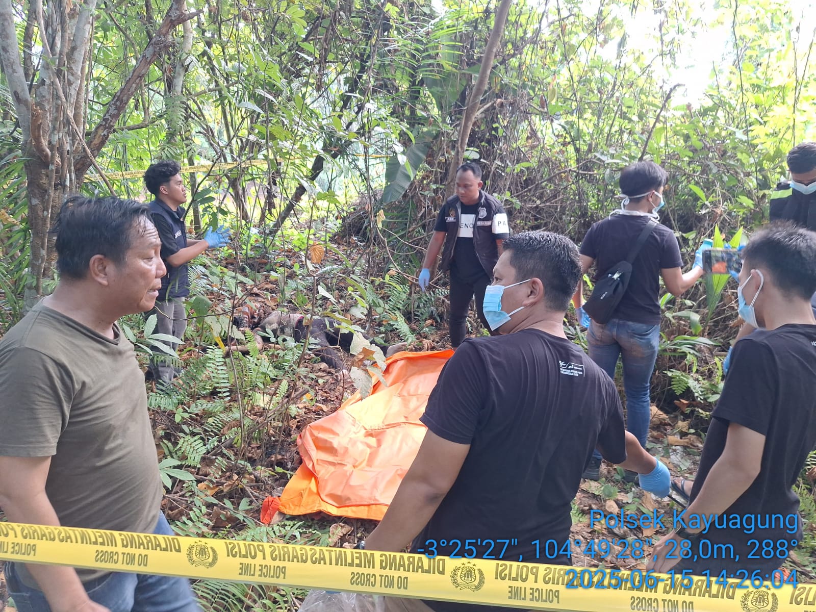Petani di Kayuagung OKI Temukan Mayat Gadis Dalam Karung Saat Buang Air Kecil