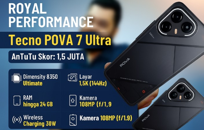 Intip Performa Ciamik Tecno Pova 7 Ultra, Skor AnTuTu Tembus 1,5 Juta Makin Bikin Kesengsem