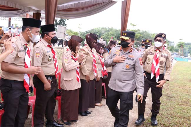 Kapolda Sumsel Dampingi Gubernur Buka Jambore Daerah