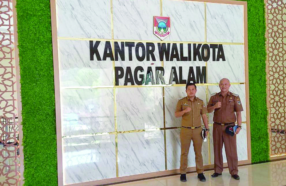 Kantor Pemkot Pagaralam Dipercantik