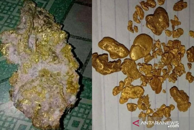Warga Temukan Bongkahan Emas di Sungai Are