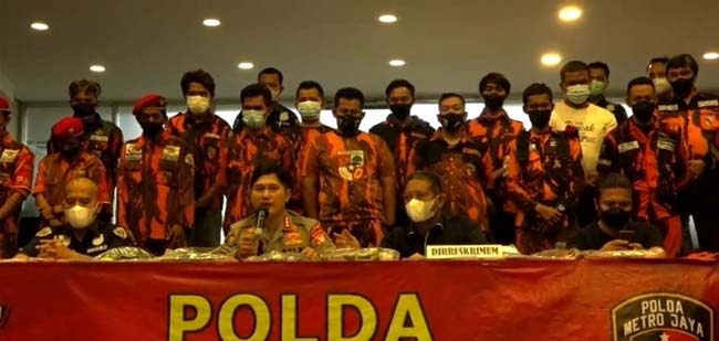 Buntut Keroyok Polisi, 15 Anggota Pemuda Pancasila Langsung Ditahan, Ada Barang Bukti Ini