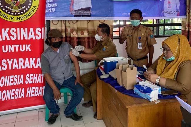 Kejar Target Herd Immunity, BIN Vaksinasi Warga Bumi Agung