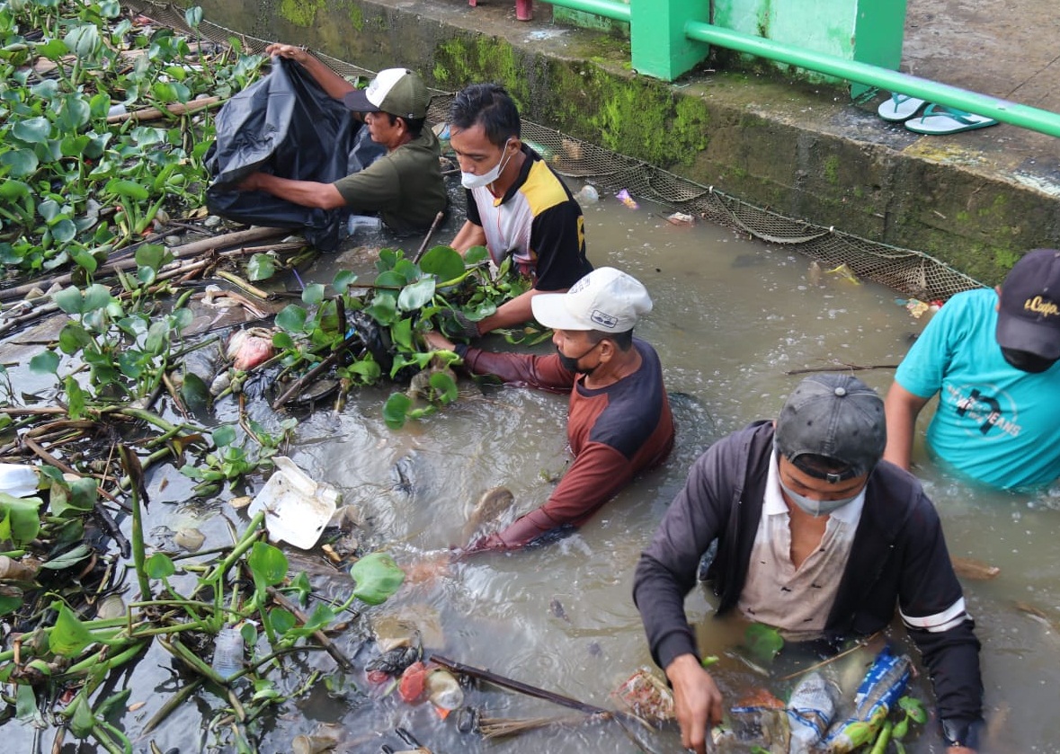 Pemkot Palembang - Bank Sumsel Babel Gotong Royong di Kampung Kreatif Tanggo Rajo
