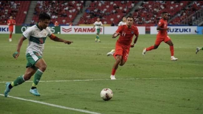 Skor Akhir Timnas Indonesia Vs Singapura 1-1