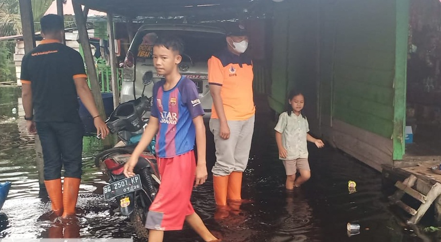 Sudah Lima Hari Desa Tanjung Beringin, OKI Terendam Banjir