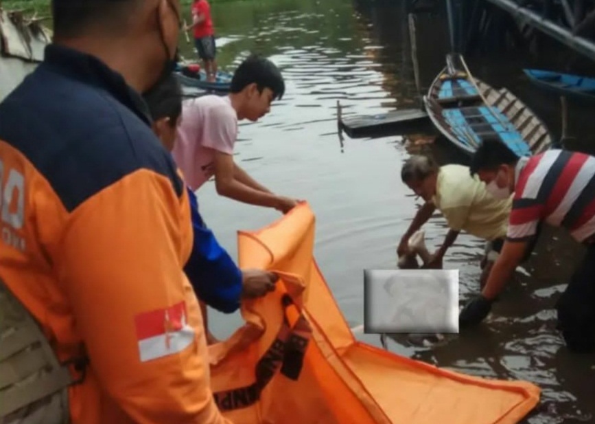 Andi, Korban Hanyut Terbawa Arus Ditemukan di Sungai Jejawi