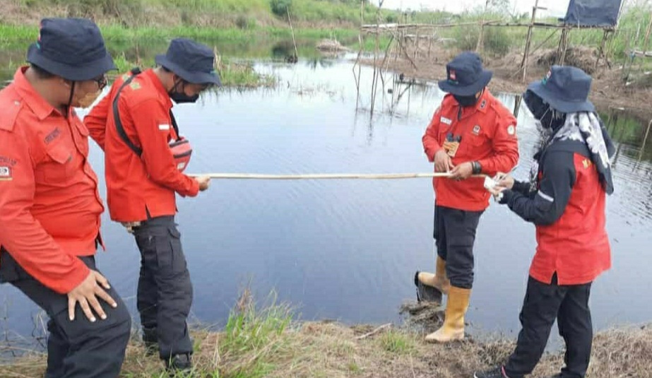 Cegah Karhutla, Patroli Rutin Cek Ketinggian Debit Air