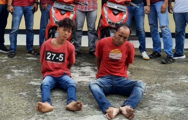 Alamak... Bapak-Anak Sekongkol Curi Motor Pengunjung Taman Pancasila