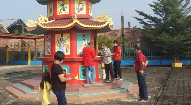 Ibadah Imlek di Kelenteng Liong Shai Tien Tetap Terapkan Prokes