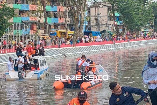 Puluhan Ribu Ikan Ditebar di Sungai Sekanak Lambidaro